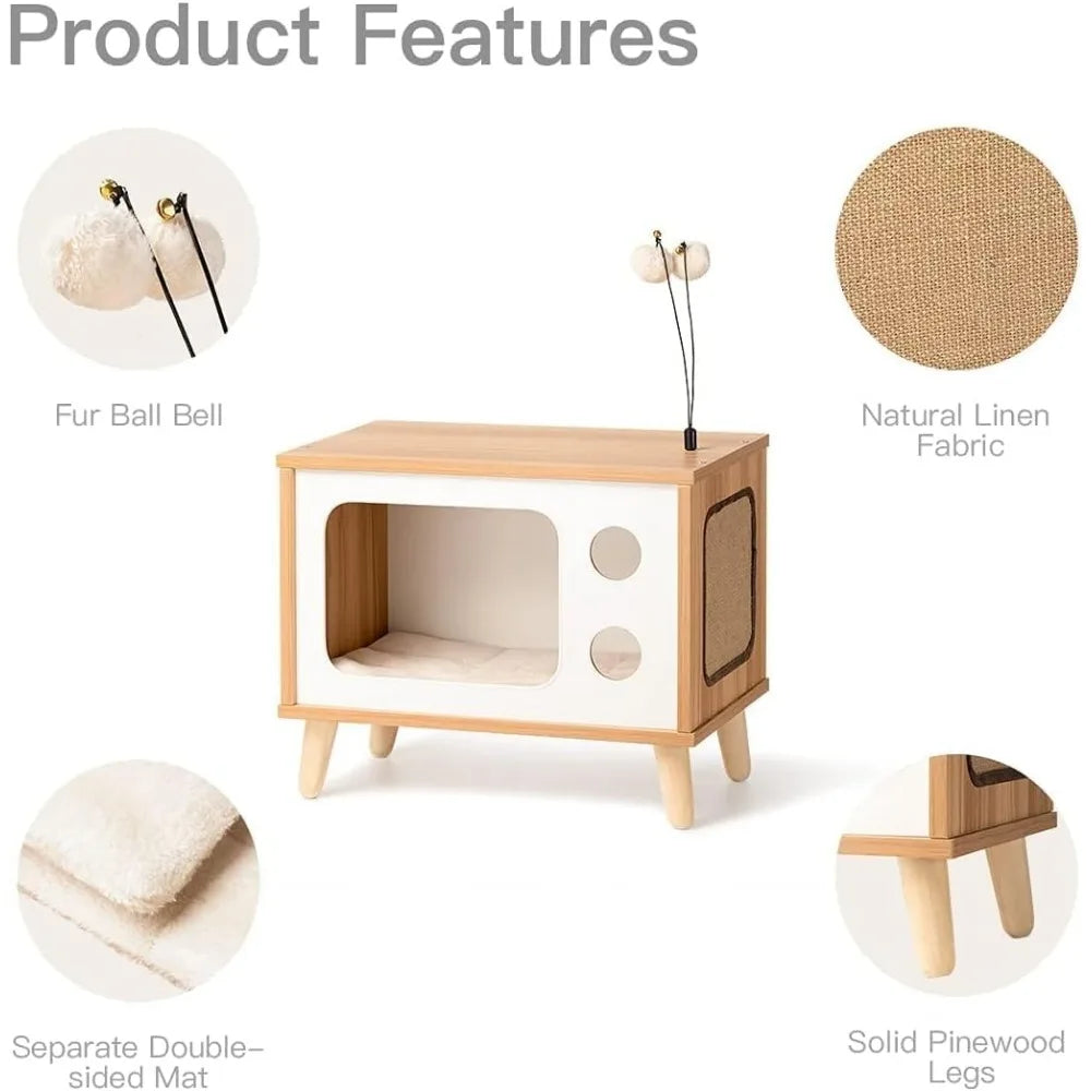 Happy Paw Pals™ Cat Wooden Condo House