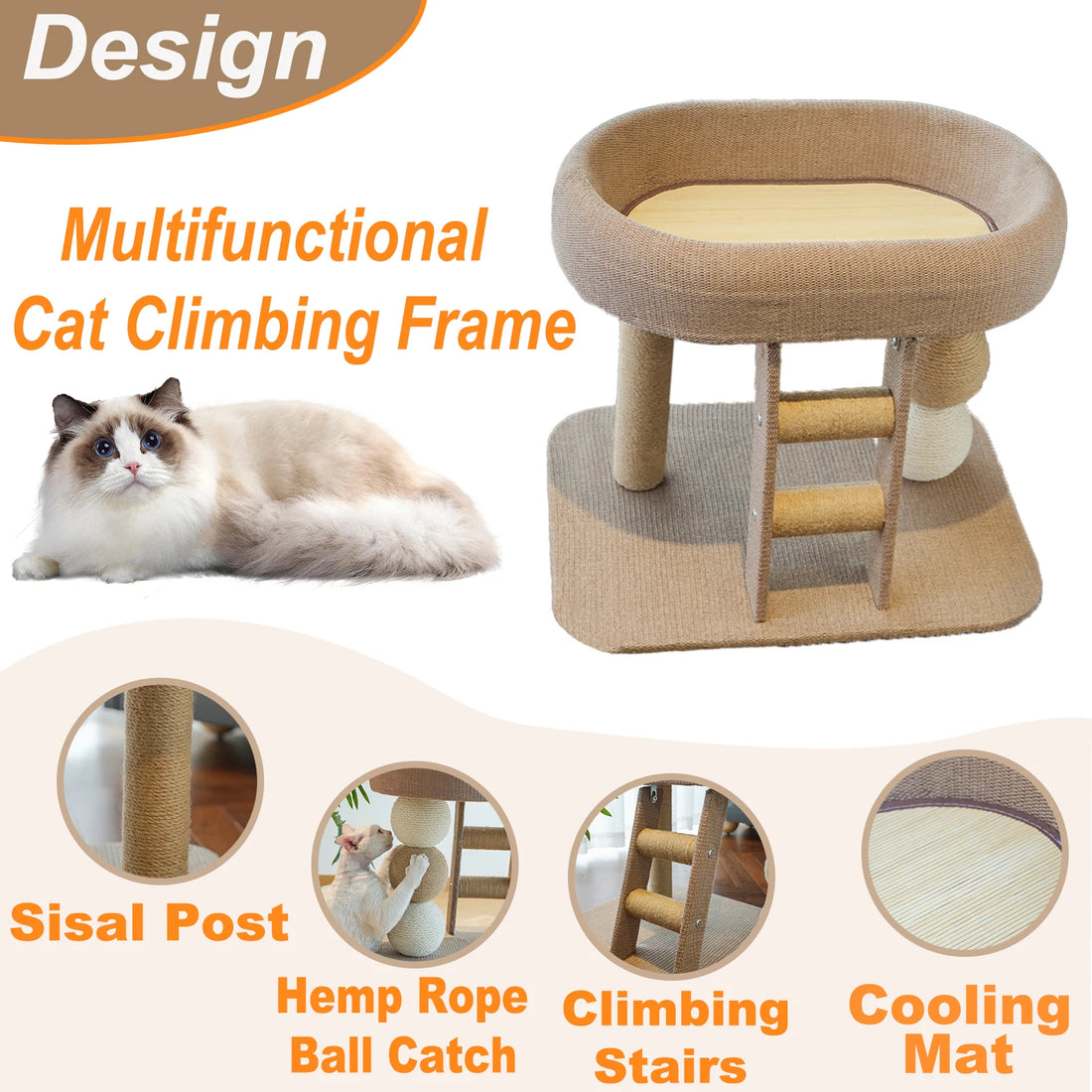 Happy Paw Pals™ Indoor Cat Climbing Frame