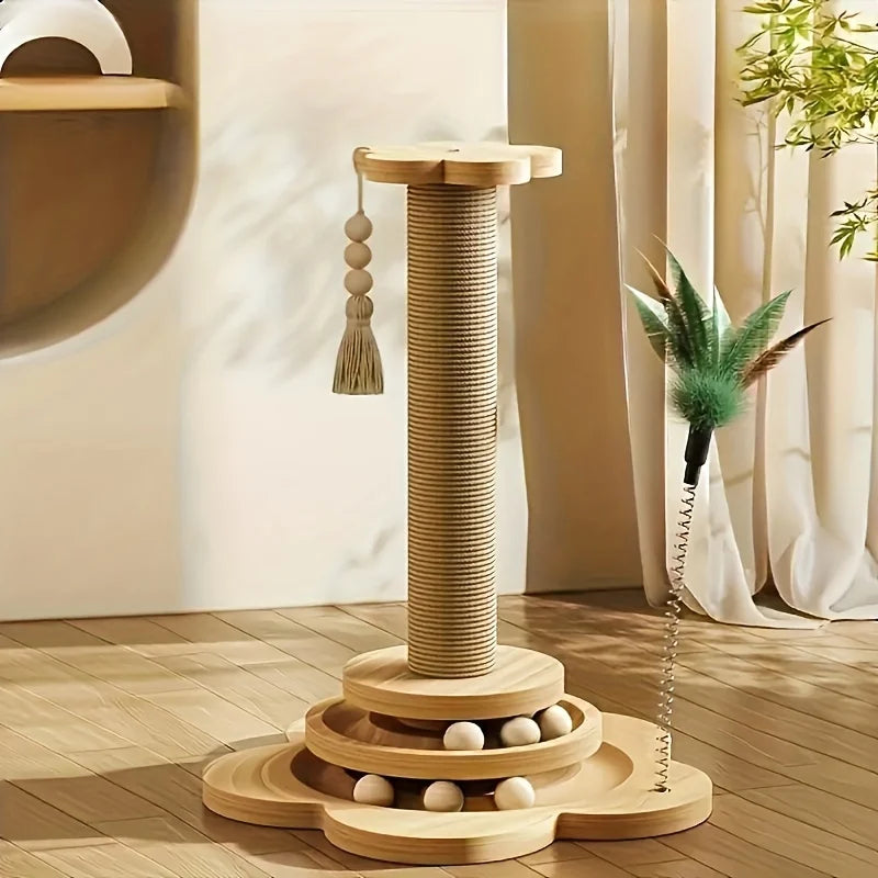 Happy Paw Pals™ Double-Tier Cat Scratching Post