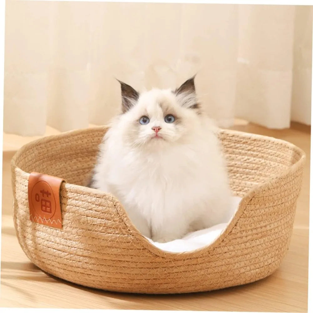 Happy Paw Pals™ Pet Rattan Cooling Bed