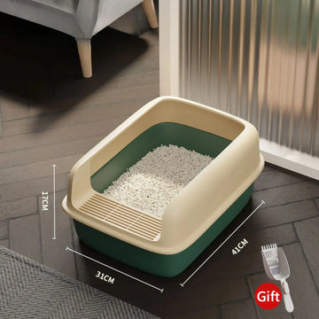Happy Paw Pals™ Semi-Enclosed Cat Litter Box