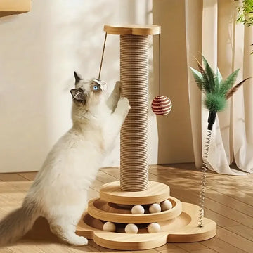 Happy Paw Pals™ Double-Tier Cat Scratching Post